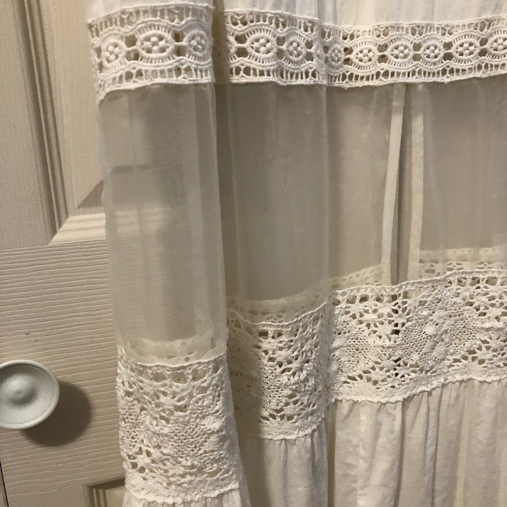 Sheer Maxi Dress with front button detail - Picture 5 of 5